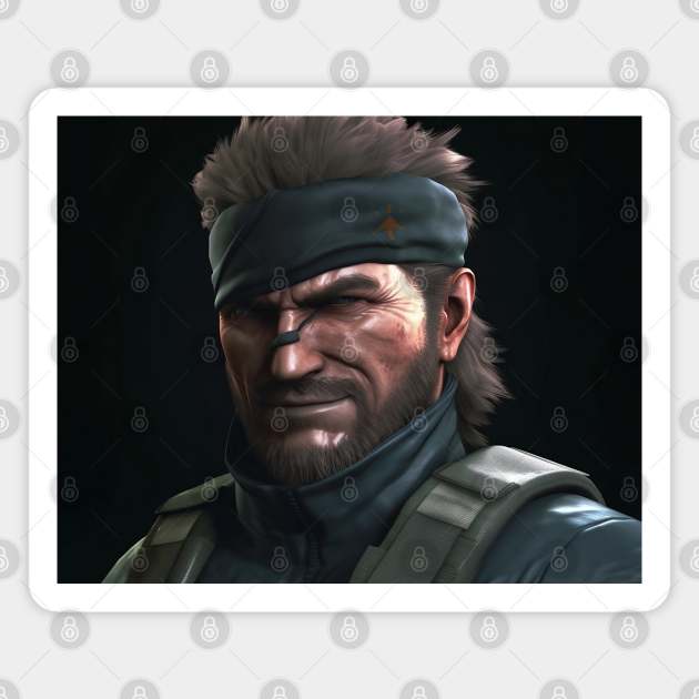 Solid Snake Looking At The Camera Magnet by CloneTalk
